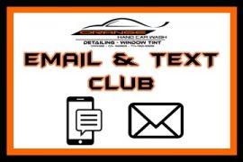 VIP Email Text Wash Club